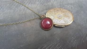 Medallionkette, Medaillonkette, Medallion Kette, Erinnerung, Medaillon Kette, Kette Aventurin Quarz