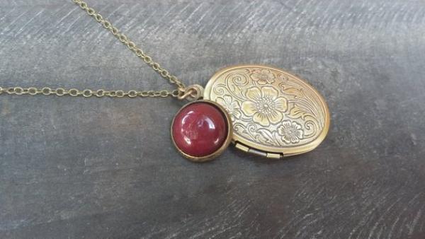 Medallionkette, Medaillonkette, Medallion Kette, Erinnerung, Medaillon Kette, Kette Aventurin Quarz